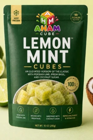 Premium Frozen Lemon Mint Drink Cubes